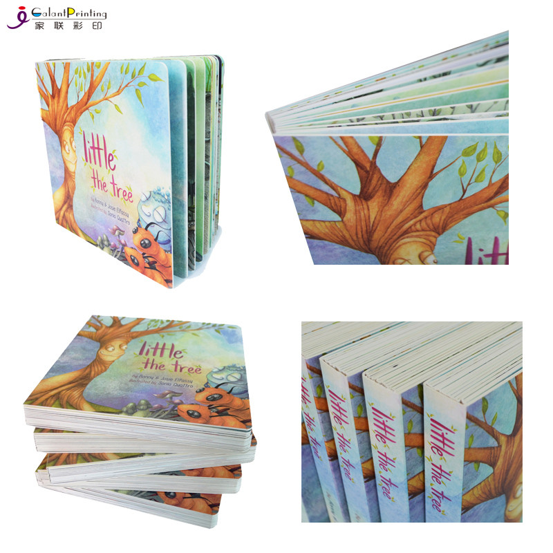 Preschool Paper Printing Services Children's Board Books with Round Corner