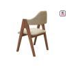Buy cheap Classical Strong Solid Wood Restaurant Chairs With Leather Fabric Seats from wholesalers