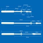 Sterile Nasopharyngeal Flocked Swab 120mm 120mm 91mm For Single Use