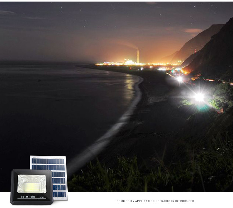 IP67 ABS 200W Solar LED Flood Lights With Radar