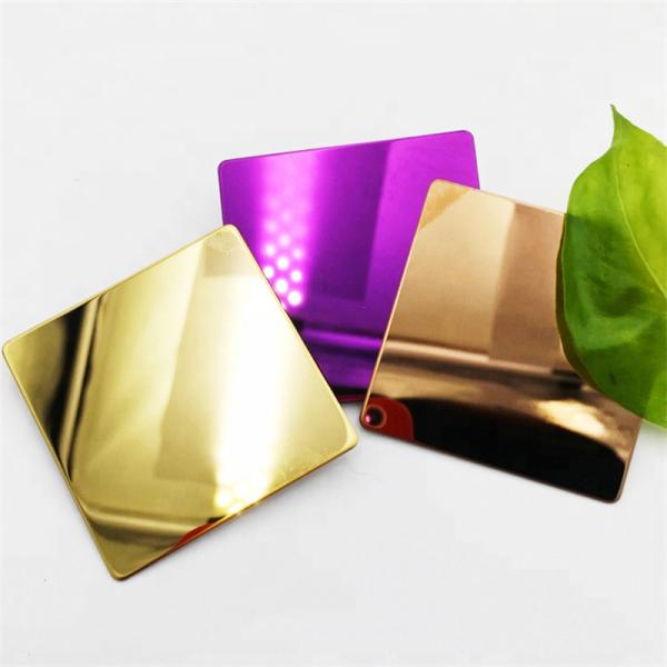 Buy cheap PVD Bronze Titanium Stainless Steel Coil Champagne Rose Golden 8K Mirror from wholesalers