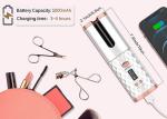 ABS Metal Magic Rod Cordless Hair Curler 25W Rechargeable Portable