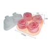 Buy cheap 3D Rose Shaped Ice Cube Tray Silicone Mold Food Grade 9 Cavities from wholesalers