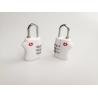 Buy cheap 34.2g TSA Approved Suitcase Locks , White TSA 338 3 Digit Number Lock from wholesalers