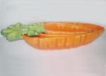 FN602-04 Ceramic Houseware 3 Carrot Dishes Set Candy Dish Hand Painted