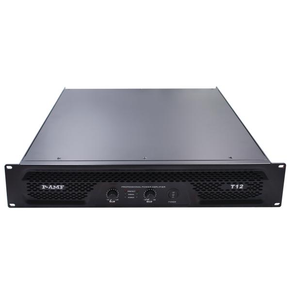 Buy cheap T12 From 2 X 1200W Professional Power Amplifier Class A Black from wholesalers
