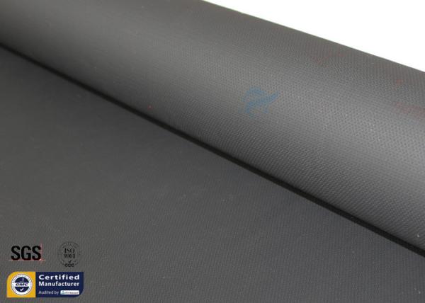 Buy cheap Acrylic Coated Fiberglass Fire Blanket Fabric Welding Protection Black 0.43MM from wholesalers