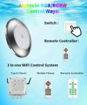 35W 42W Submersible LED Pool Lights , Waterproof Underwater Light Fixtures
