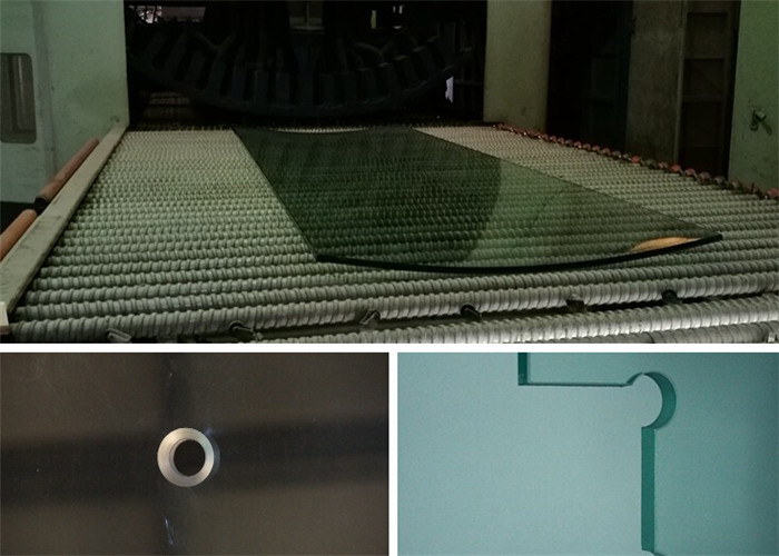 8mm/10mm/12mm Thick Tempered Safety Glass Door with Grooves / Holes