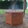 Buy cheap Patio Dual Flame Hexagonal Corten Steel Low Smoke Wood Burning Fire Pit from wholesalers