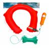 Buy cheap Throw Over Water Rescue 0.6kg Inflatable Lifebuoy Horseshoe Life Ring With Rescue Rope from wholesalers