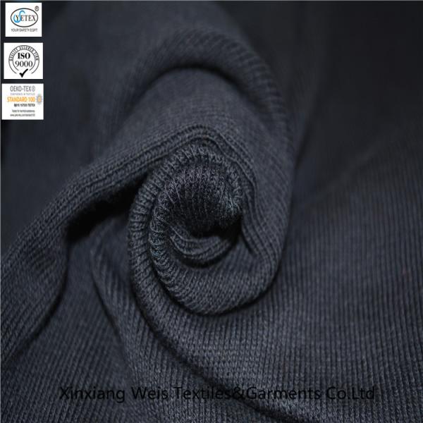 Buy cheap 60% Modacrylic 40% Cotton Knitted Ribbing 500gsm Inherent FR Fabric from wholesalers