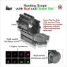 Buy cheap Waterproof Tactical Hunting Paintball Gun Scopes with Red And Green Dot Rain Proof from wholesalers