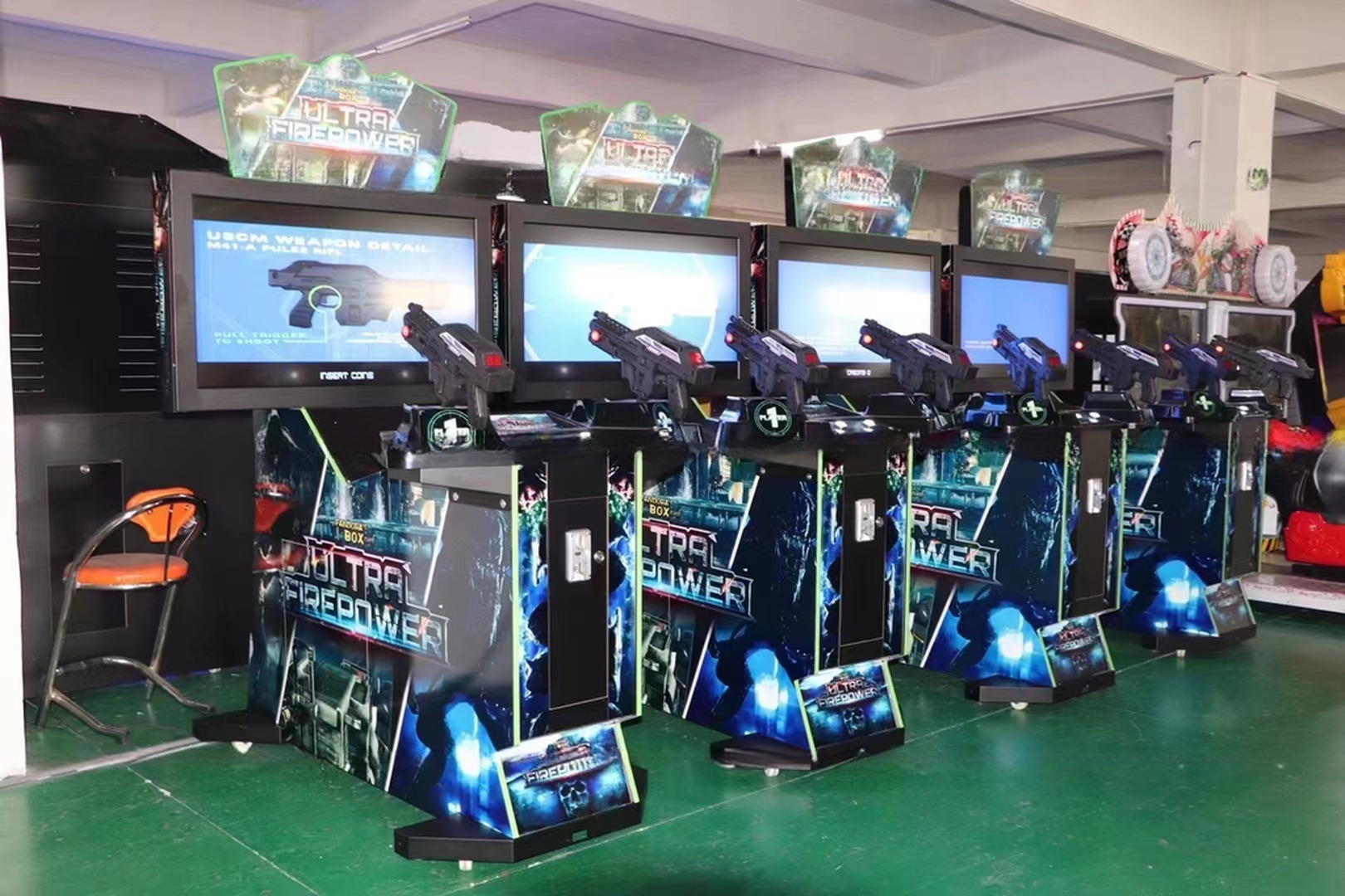 3 In 1 Alien Shooting Arcade Game Machine Extermination House Of The Dead Ultra Firepower