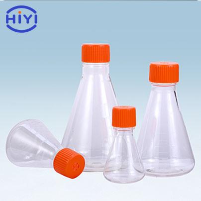 Buy cheap 125ml 250ml 500m 1000ml Plastic Erlenmeyer Shaker Flasks With Air Vent Cap from wholesalers