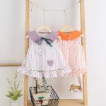 Summer Sweet Lovely Children'S Dress Clothing Little Fresh Lapel Dress Girls