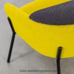 Modern Hotel Living Room Upholstered Fabric Leisure One Seater Armchair