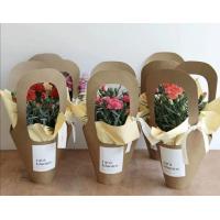 Buy cheap 250g Kraft Flower Bouquet Paper Bag Recyclable Home Decoration product