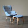 Buy cheap Modern Fabric Lounge Leisure Ottoman Wooden Arm Chair ZZ-ZKB204 from wholesalers