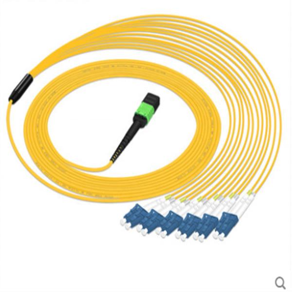Buy cheap Fiber optic 40g mpo to lc cable Fan-out SM MTP/MPO 8 core MPO cable from wholesalers