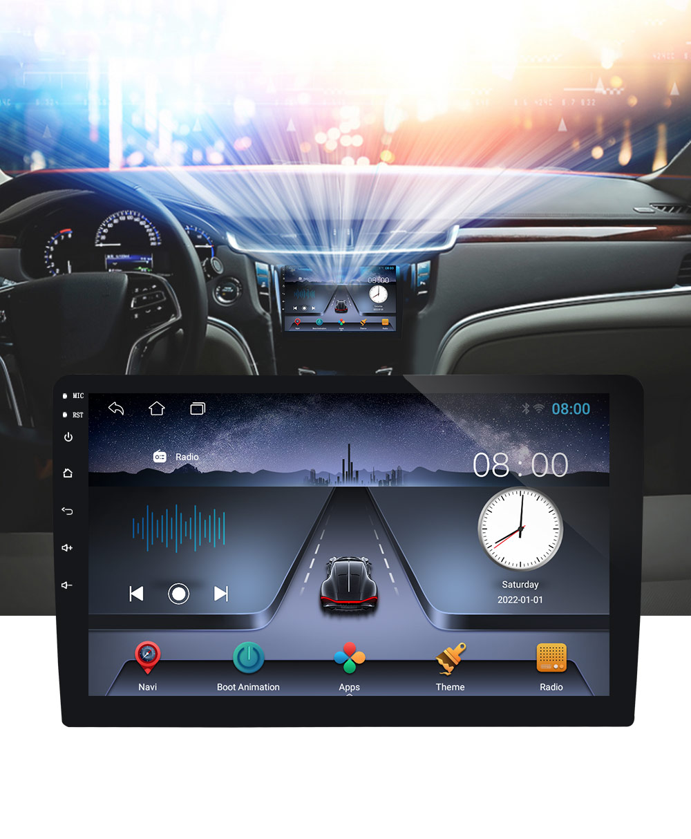 OLED Screen Type 9 inch Universal Car Navigation System with BT and Built-in Gps
