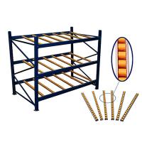 Buy cheap Industrial Warehouse Carton Flow Rack Powder Coating 100-1000 Kgs Per Bed Light product