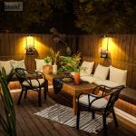 Solar Wall Lamps Solar Wall Lights for Home Exterior Decoration Solar Plant