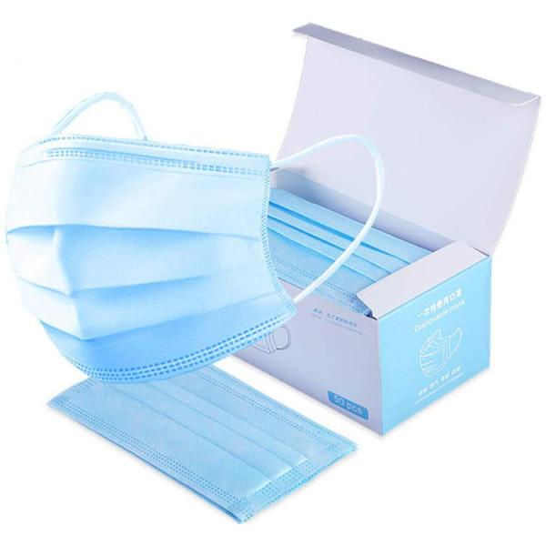 Buy cheap Antibacterial 3 Ply Disposable Mouth Mask 17.5*9.5cm With Elastic Ear Loop from wholesalers