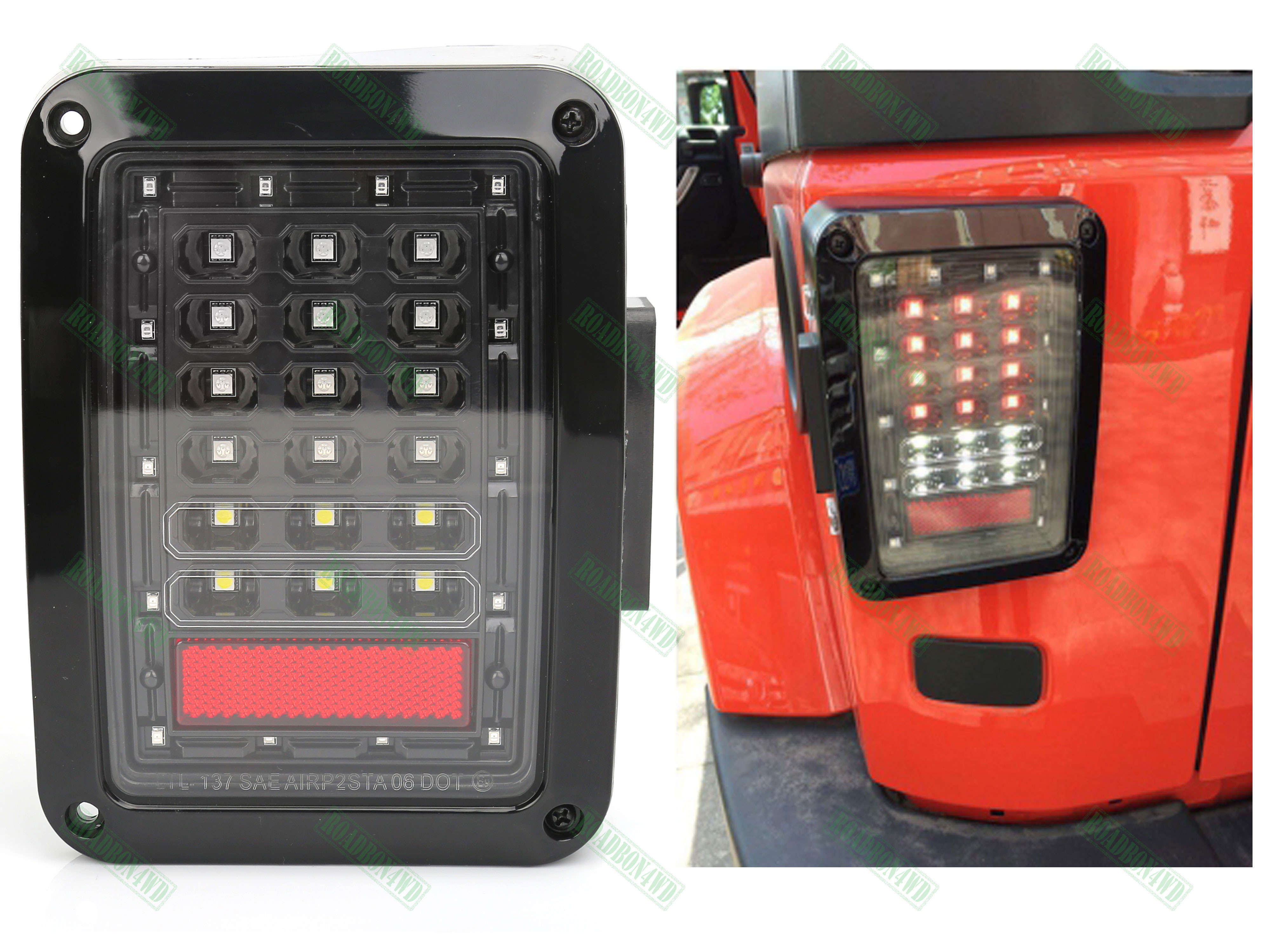 Wrangler led Tail Lights running turn brake reverse rear tail lamp