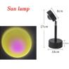 Buy cheap USB Rainbow Sunset Red Projector Led Night Light Sun Projection Desk Lamp for Bedroom Bar Coffee Store Wall Decoration L from wholesalers