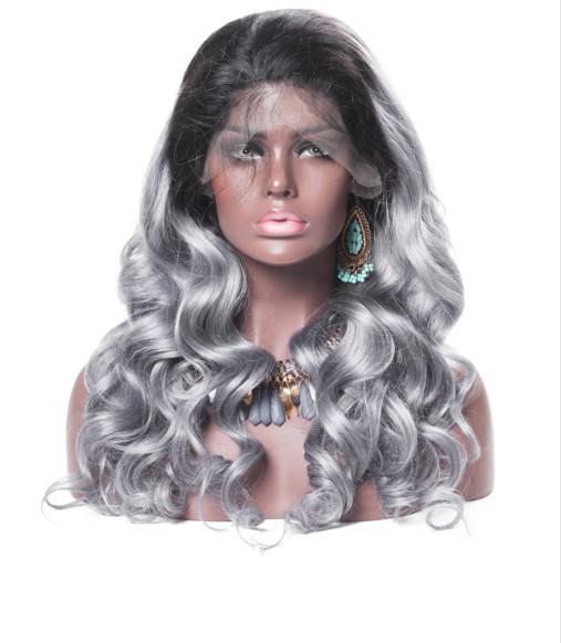 Buy cheap Smooth Body Wave 100 Indian Full Head Lace Human Hair Wigs For Black Women from wholesalers