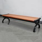 Free Standing Backless Wooden Garden Bench , Outdoor Solid Wood Bench Seat
