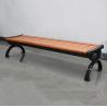 Buy cheap Free Standing Backless Wooden Garden Bench , Outdoor Solid Wood Bench Seat from wholesalers