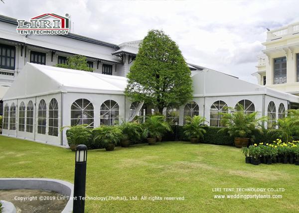 Buy cheap 6m Clear Windows PVC Fabric Outdoor Party Tents Wind Resistance 90 Mph from wholesalers