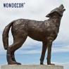 Buy cheap Wild forest outdoor garden decor weather resist metal casting wolf sculpture from wholesalers