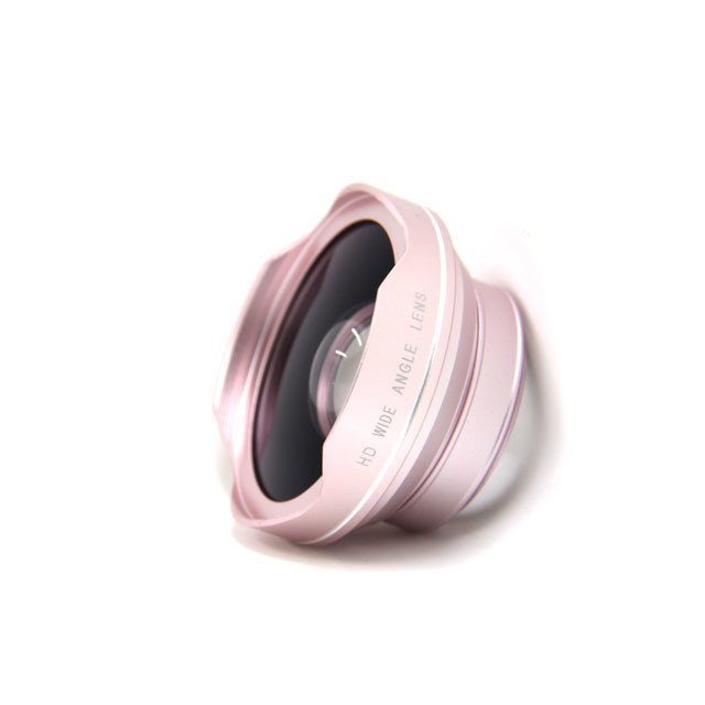 HD Cell Phone Wide Angle Lens 37mm Rose gold Aluminum Optical Glass Material
