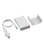 96W QC3.0 GaN USB C PD Car Charger 12 24V 10A 180g CE FCC ROHS Certification
