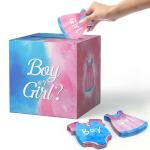 Wholesale Boy&Girl Gender Reveal Voting Boxes With Voting Gift Card For Baby