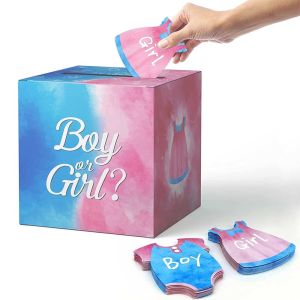 Buy cheap Gender Reveal Boy or Girl Box Baby Shower Decorations Boys Girls Party Decoration Set from wholesalers
