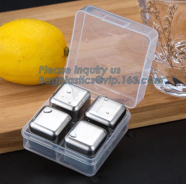 Customized stainless steel whiskey ice cube stone, Mini Stainless Steel Ice Cube Whisky Stone wholesale, bagease, pac