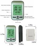 Indoor Outdoor Thermometer Hygrometer Digital Weather Station With Wireless Wall