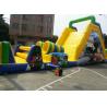 Buy cheap Yellow Adult Inflatable Obstacle Course with 0.55mm PVC Tarpaulin from wholesalers