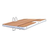 Buy cheap Floating inflatable water play equipment teak deck yacht docking boat dock water product