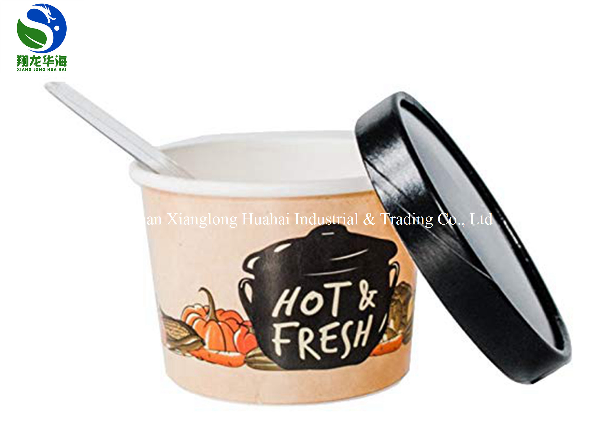 top grade brown kraft paper packaging take away food boxes and cup