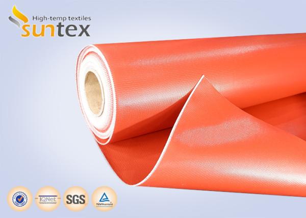Buy cheap Heat Resistant 550C Thermal Insulation Fabric / Silicone Rubber Coated Fiberglass Cloth from wholesalers