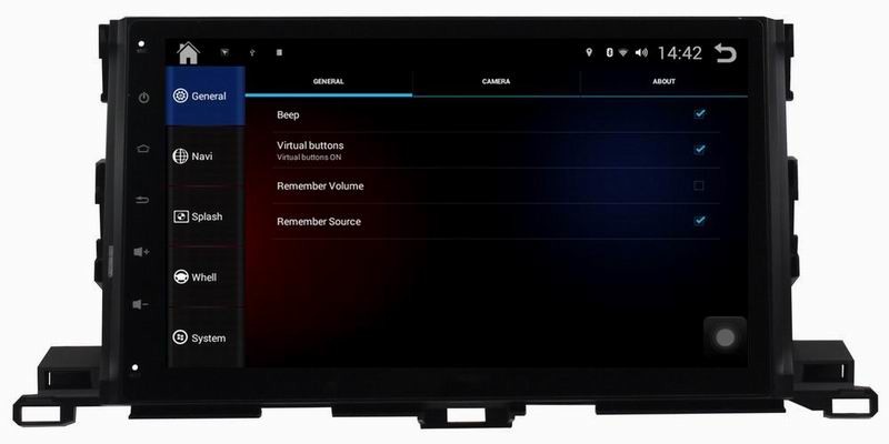 Ouchuangbo car gps navi stereo for Toyota Highlander 2015 with capacitance multiple touch screen android 4.4 system
