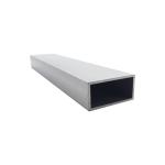 6061 Flat Sided Oval Aluminum Tubing Intake Cap Rails Square Groove Slot Tube