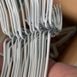 Disposable Dry Cleaners Hangers , 16 Inch 13.5 Gauge Metal Coathangers