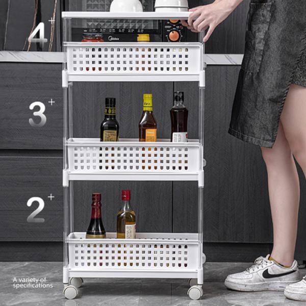 Buy cheap Plastic Shelf 3 Tier 45X18X93cm Plastic Shelf Rack For Kitchen from wholesalers