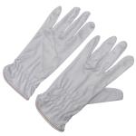 White Hand Sweat Absorption Working Cleanroom Polyester Gloves Customized